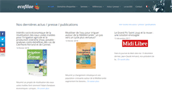 Desktop Screenshot of ecofilae.fr